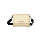 Beige Polyurethane Womens Bag