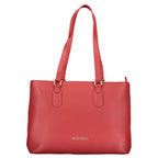 Rosso Polyurethane Women's Bag With Zip Closure And Compartments