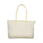 Beige Polyurethane Women's Bag