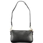 Nero Poliuretano Women's Handbag with Adjustable Shoulder Strap