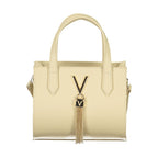Beige Polyurethane Women's Bag