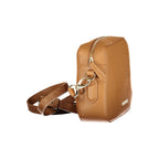 Brown Polyurethane Women Bag
