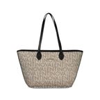 Beige Polyurethane Women's Bag