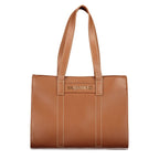 Brown Polyurethane Women's Bag
