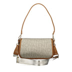 Beige Polyurethane Womens Bag