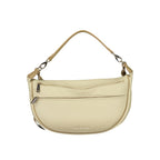 Beige Polyurethane Women's Bag