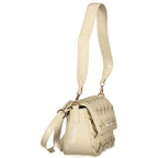 Beige Polyurethane Women's Bag