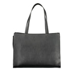 Nero Polyurethane Women's Bag With Multiple Compartments