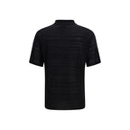 Black Cotton Polo Shirt