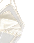White Sheer Nylon Bodysuit Halterneck Underwear