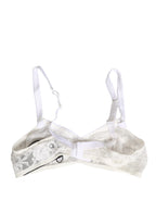 White Cotton Lace Wireless Soft Cup Bra Underwear