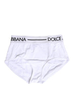 White Nylon Logo Waistband Panty Underwear