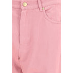 Multicolor Cotton Casual Pants