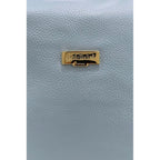 Blue Leather Women Bag