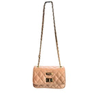 Pink Leather Women Crossbody Bag