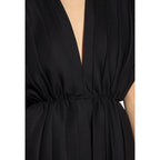 Black Wool Casual Dress