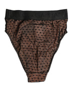 Black Beige Polka Dot Butterfly Brief Underwear