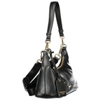 Black Polyurethane Women's Bag