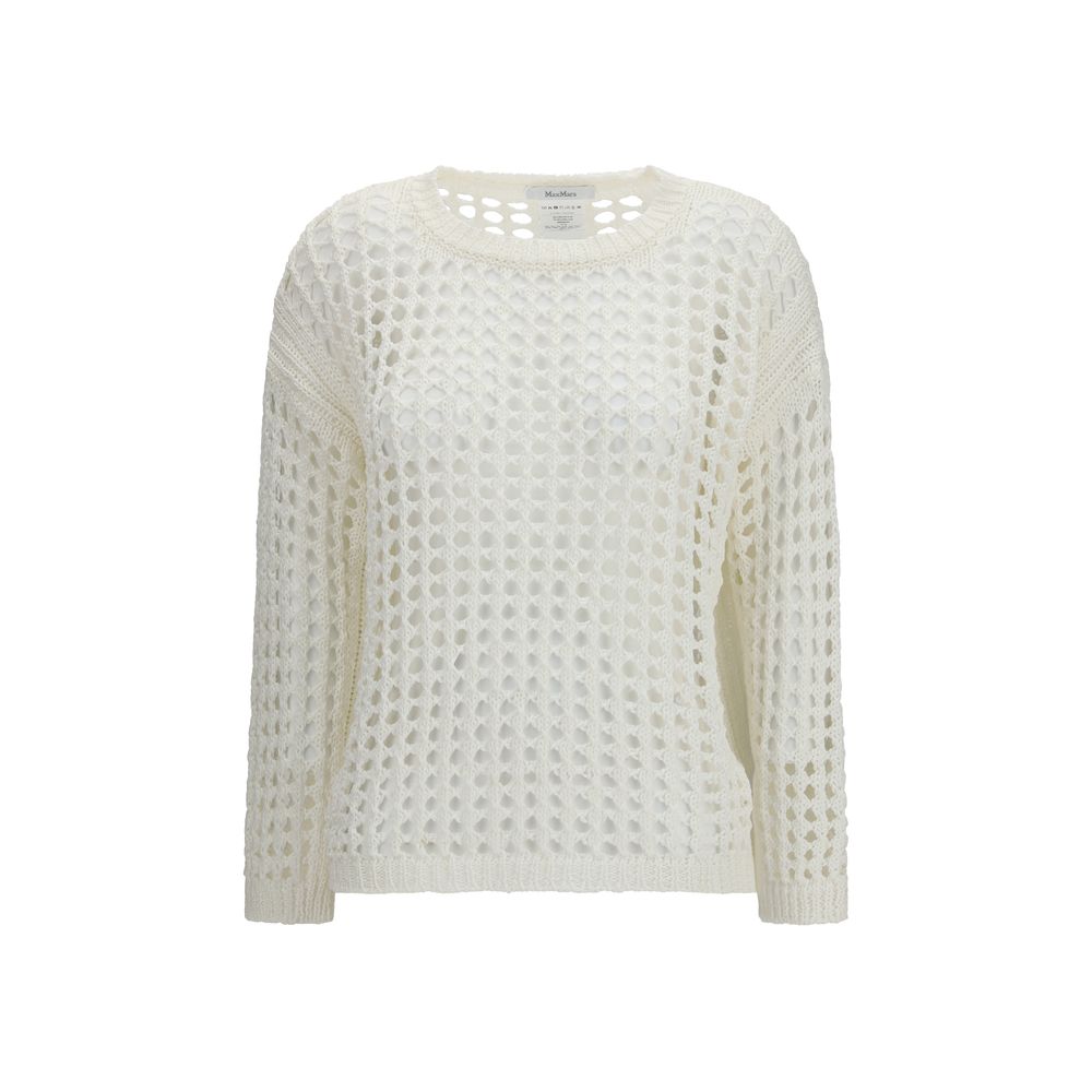 White Linen Sweatshirt