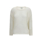 White Linen Sweatshirt