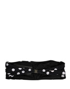 Black White Polka Dot Bandeau Beachwear Swimwear