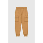 Brown Cotton Joggers (Workout Pants)