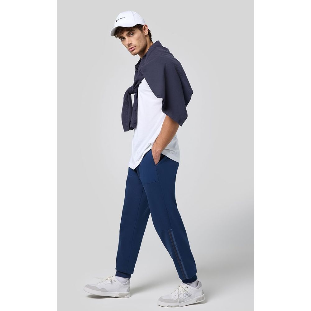 Blue Cotton Joggers (Workout Pants)