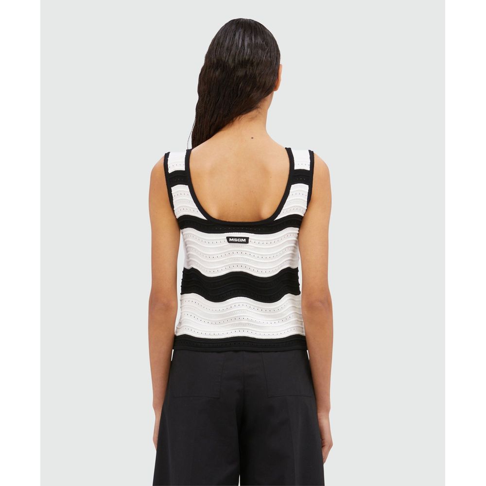 Black Viscose Tank Tops