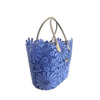 Blue PU Women Handbag