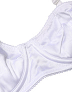 White Semi-Pad Underwire Balconette Bra Underwear