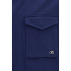 Blue Cotton Coat