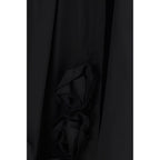 Black Cotton Casual Dress
