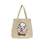 Beige Paper Shoulder Bag
