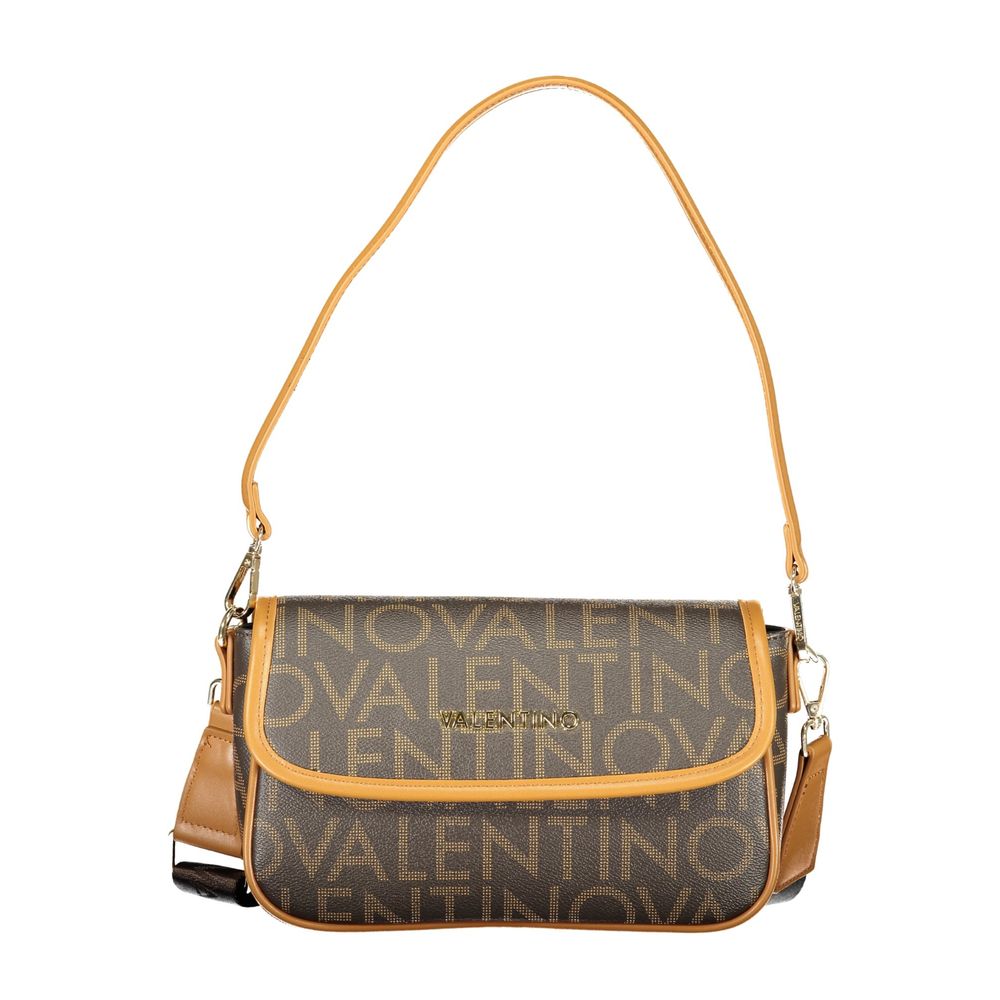 Brown Polyurethane Women's Bag
