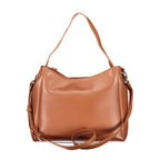 Brown Polyurethane Women's Bag