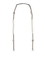 Black Leather Gold Chain Bag Accessory Shoulder Strap