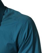 Blue SARTORIA Long Sleeve Cotton Dress Shirt