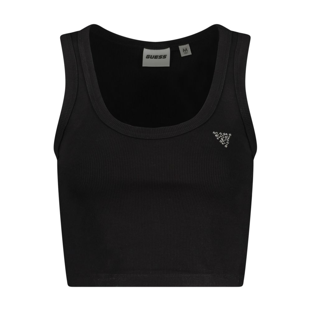 Black Viscose Women's Tank Top
