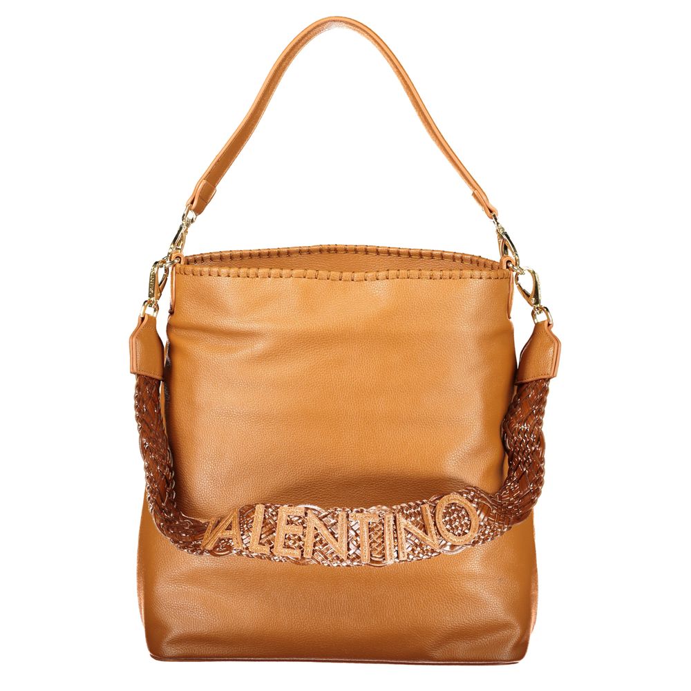 Brown Polyurethane Women's Bag