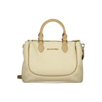 Beige Polyurethane Women's Bag