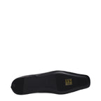Black Leather Ballet Flats