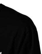 Black Camouflage Graphic Cotton Crewneck T-shirt