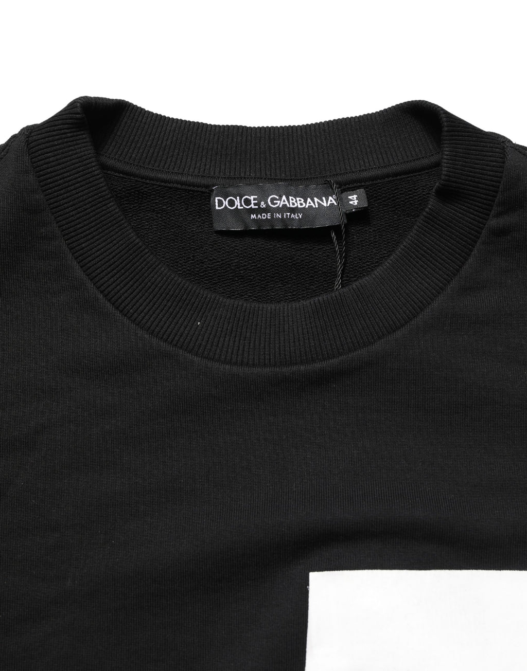 Black Logo Milano Cotton Sweatshirt Sweater