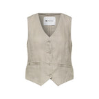 Beige Linen Waistcoat
