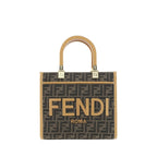 Brown Fabric Shoulder Bag