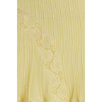 Bicolor Viscose Mini Skirt