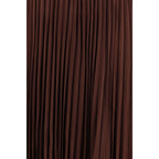 Brown Polyester Casual Dress