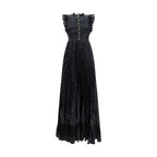 Black Polyester Casual Dress