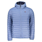 Blue Polyamide Men Jacket
