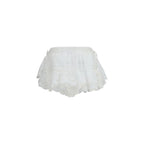 White Cotton Bermuda Shorts